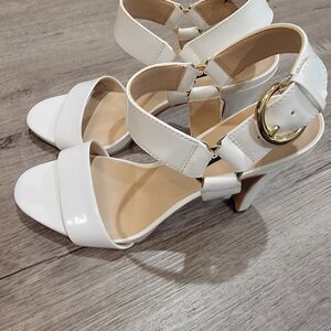 Karl Lagerfeld White Strappy Heels